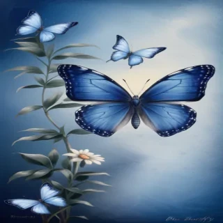 blue butterfly