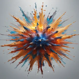 transparent explosion