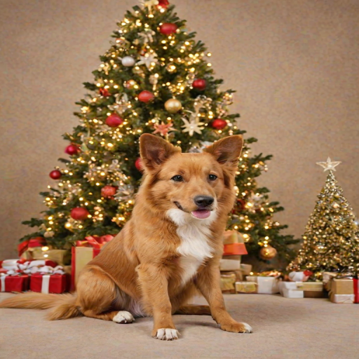 dog christmas backgrounds