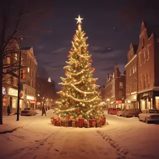 retro christmas image