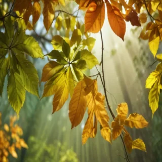 background leaves