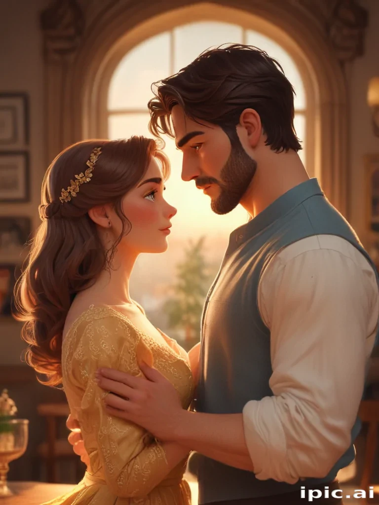 cartoon couple aesthetic