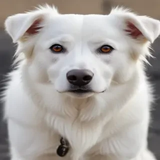 white dog