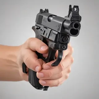 holding gun png