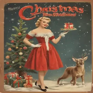 vintage merry christmas