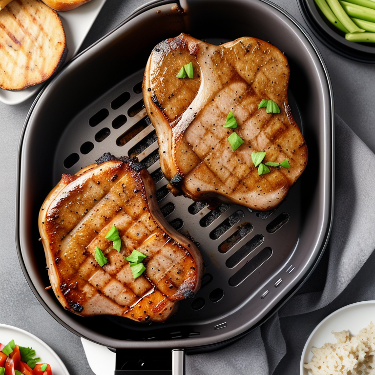 air fryer bbq pork chops