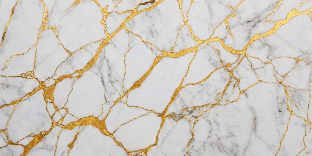white and gold marble background