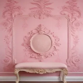 pink wall paper