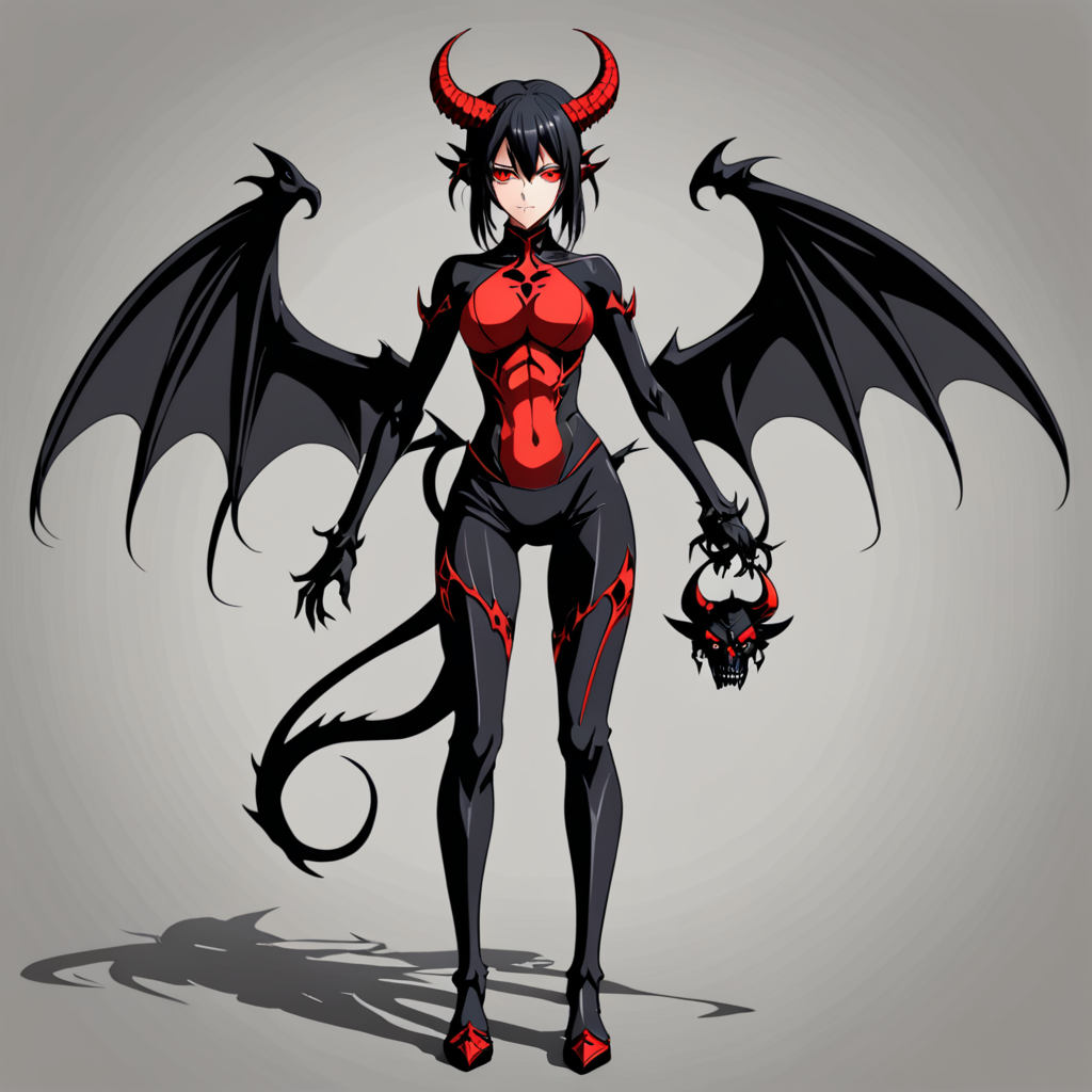 Ai Image Generator - Ai Art Generator - High Quality and 100% Unique Images  - iPic.Ai Anime 2D manga Girl Demon Devil full body