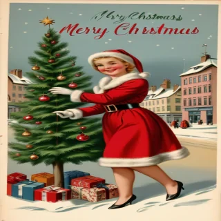 merry christmas images vintage