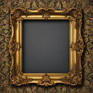 golden frame png transparent