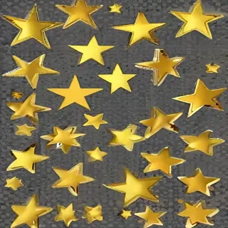 gold star sticker png