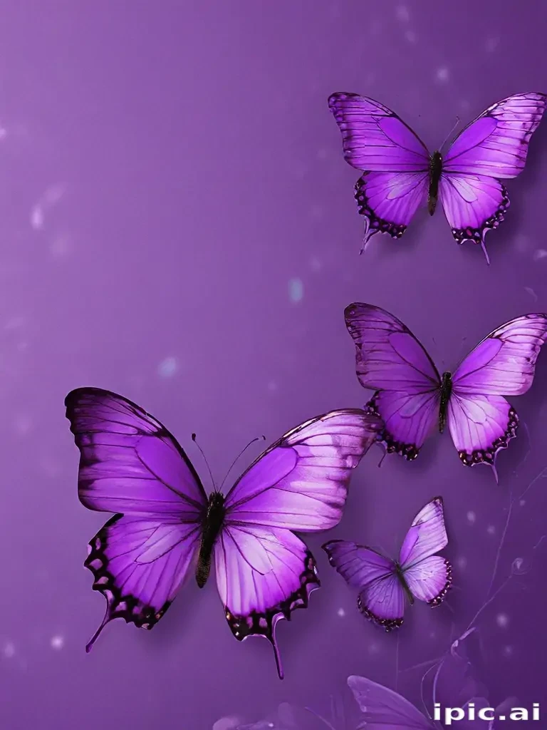 purple wallpapers butterfly