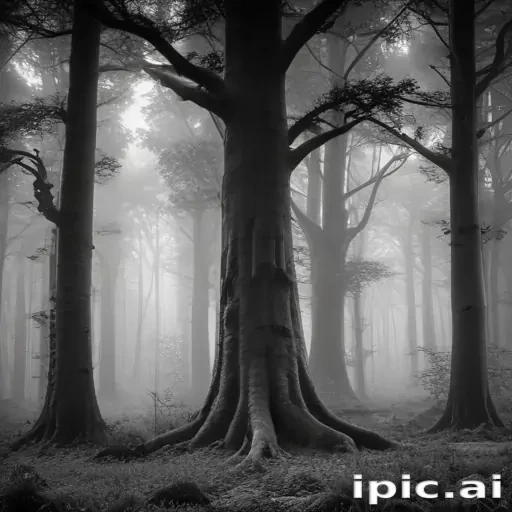 forest clipart black and white