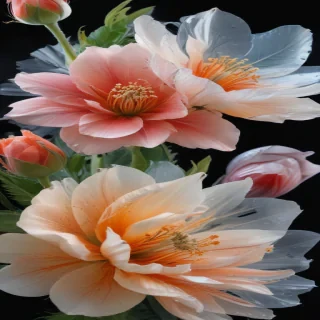transparent flower background