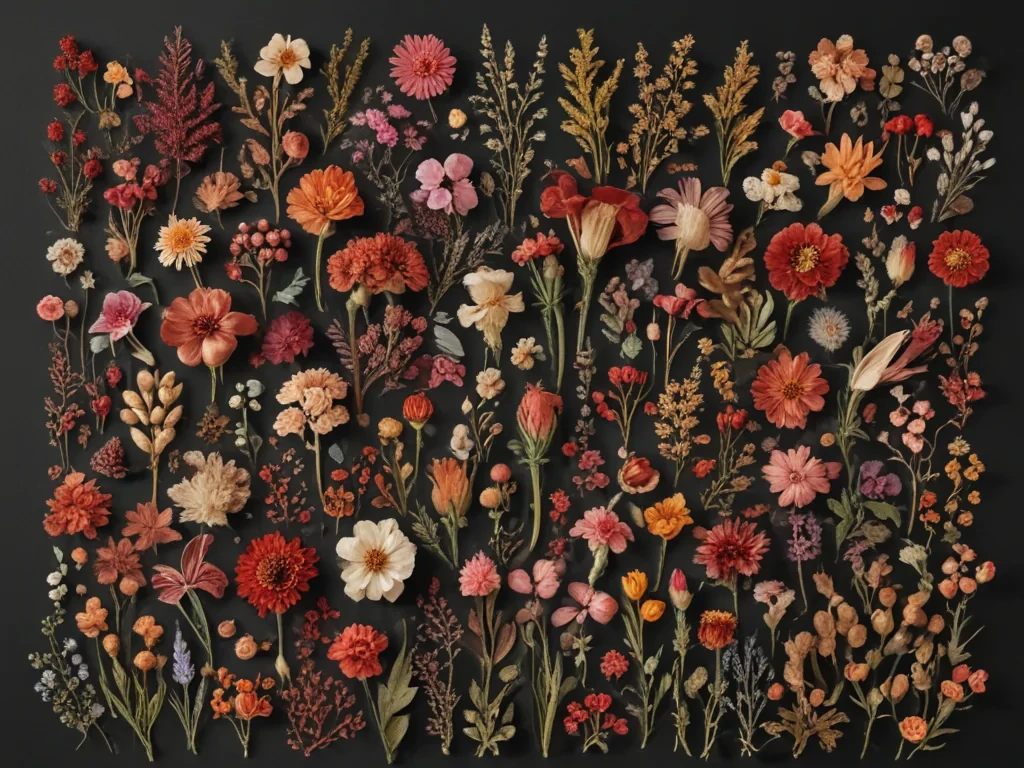 dried flowers png