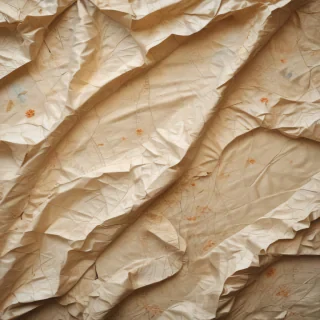 wrinkled paper overlay