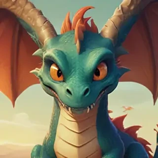 cartoon of a dragon