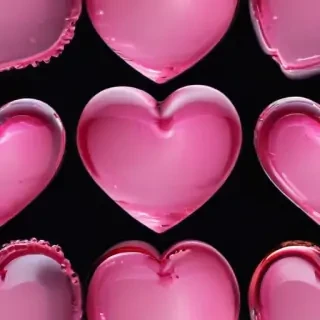 pink heart transparent