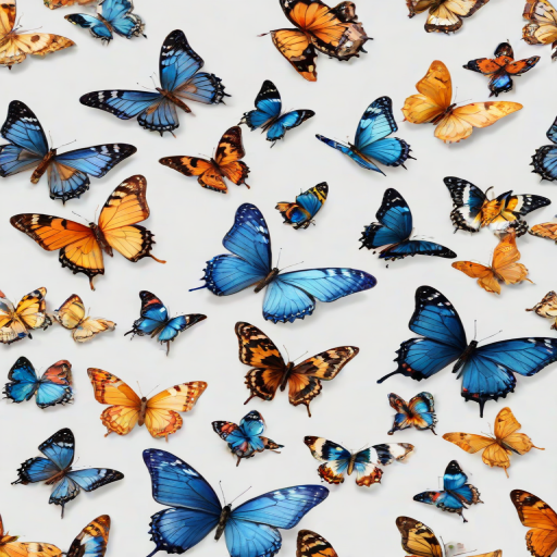 butterflies transparent background