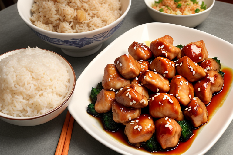 what to eat with orange chicken