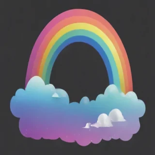 transparent background rainbow clipart