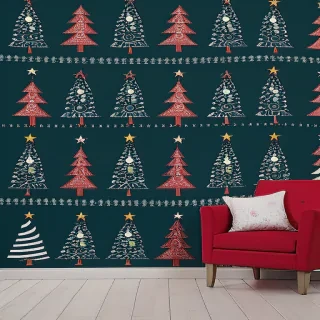 christmas tree wall paper
