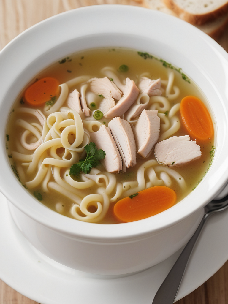 chicken noodle soup from carcass