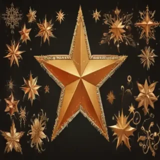 christmas star clipart