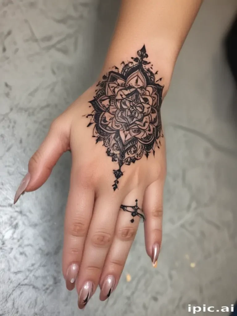 cute hand tattoos for black females