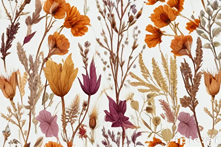 dried flowers png