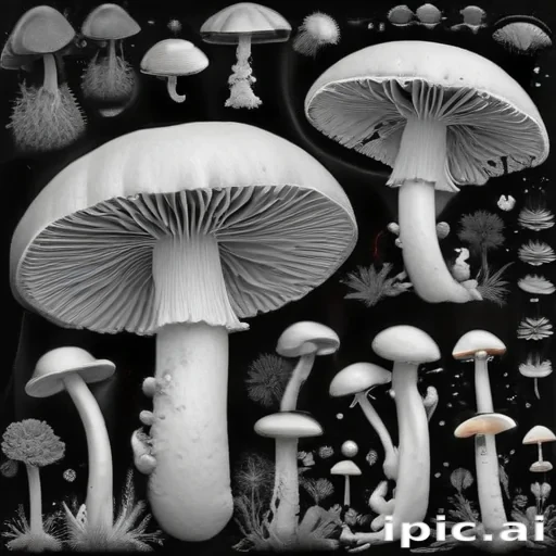mushroom clip art black and white