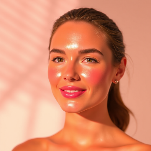 Radiant Sunset Glow boasts a gradient effect from warm orange to soft pink, mimicking the hues of a tropical sunset for a fresh and youthful appearance.