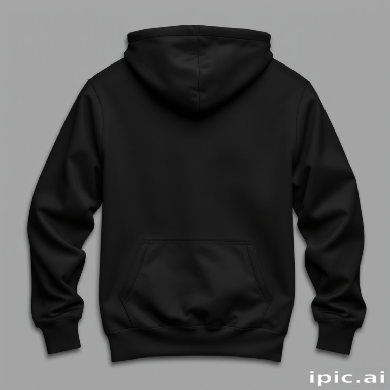 black hoodie mock up