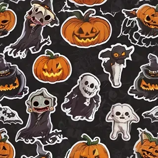 halloween stickers png
