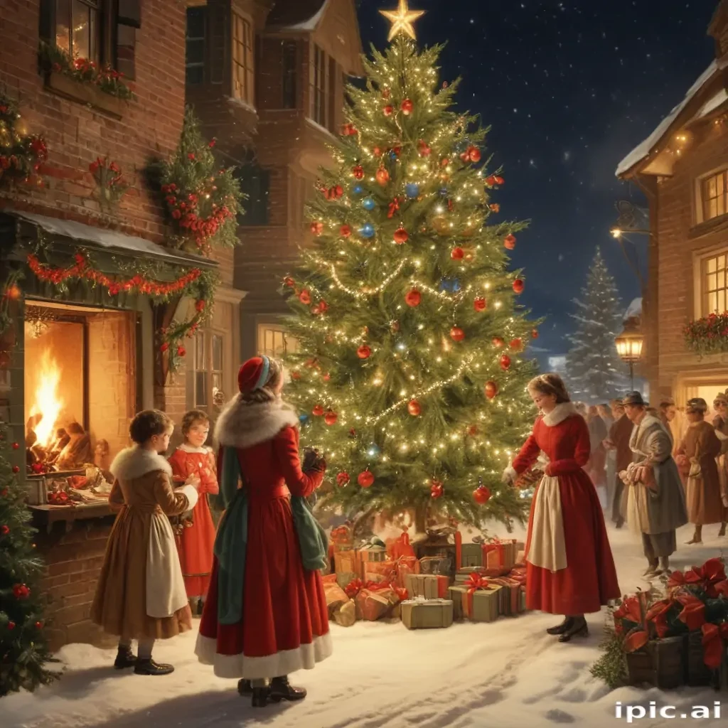 vintage christmas images to print