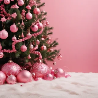 christmas background pink