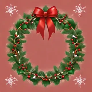 christmas wreath clip art