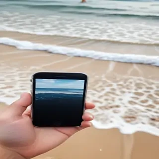 iphone beach