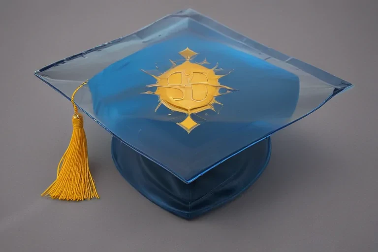 transparent graduation cap