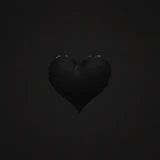 aesthetic black heart wallpaper
