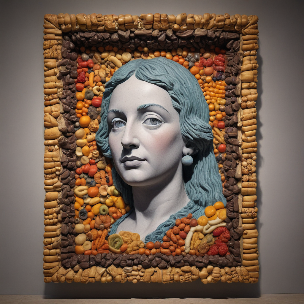 Famous museum art made from food