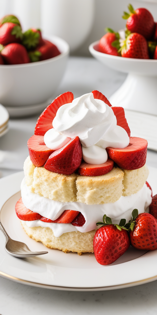 strawberry shortcake using angel food cake