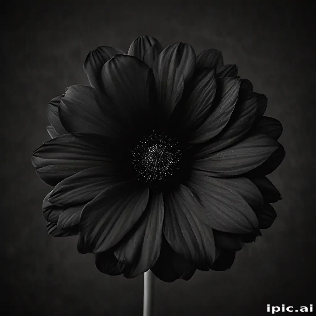 black flower