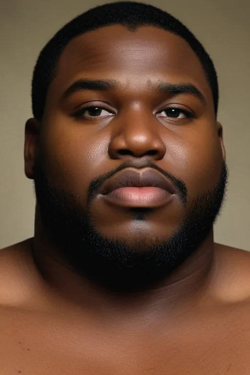 black fat man