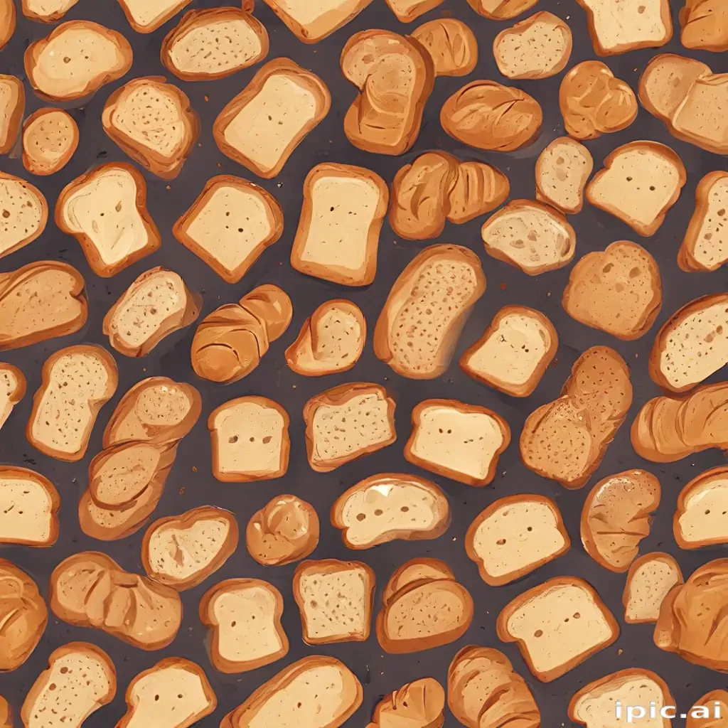 bread in cartoon