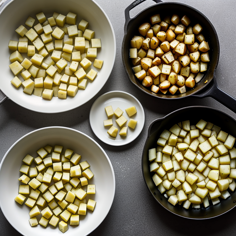 how to air fry diced potatoes