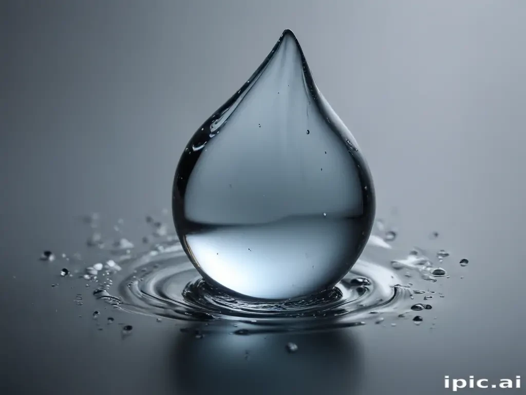 transparent water drop