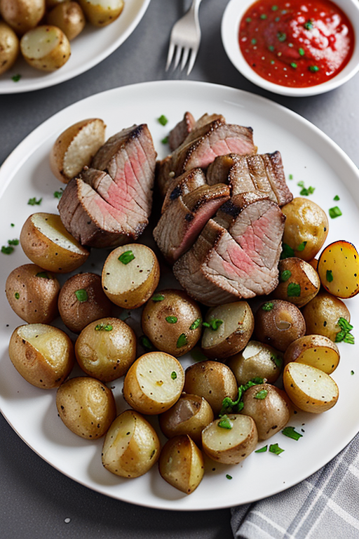 air fryer steak and potatoes