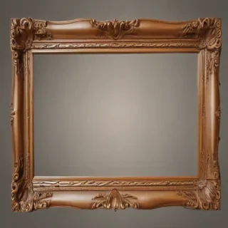 wooden picture frame png